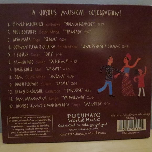 CD Putumayo Presents "Africa" CD Digipak 1999 - Picture 8 of 8
